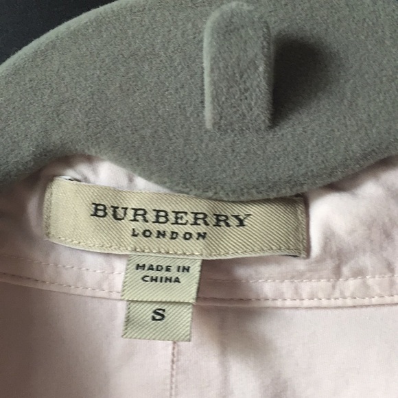 Pink Burberry Fitted Blouse - Picture 2 of 3